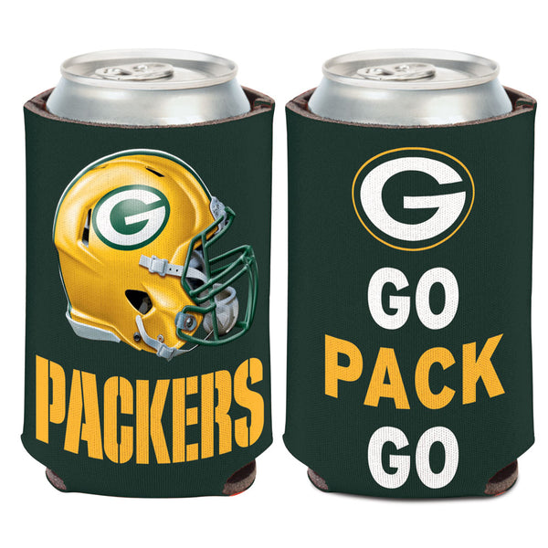 wincraft,green bay packers,slogan,can,bottle,cooler,koozie,hugger,insulator
