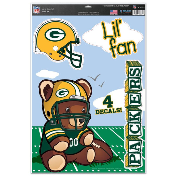 green bay packers,lil,fan,decal
