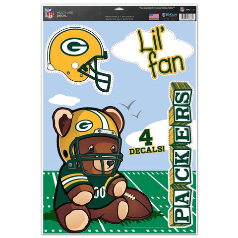 green bay packers,lil,fan,decal