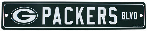 Green Bay Packers Blvd Plastic Street Sign, 19" x 3.75"