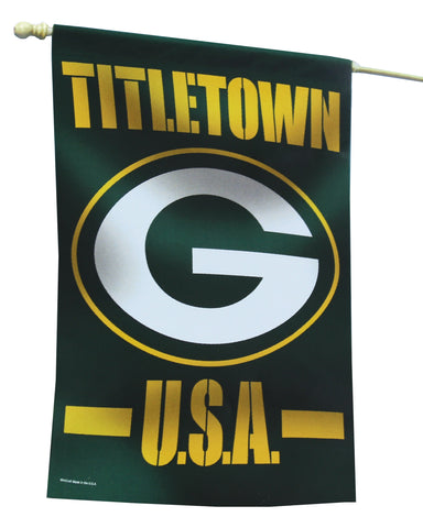 Green Bay Packers Titletown Vertical Flag 27x37 Banner