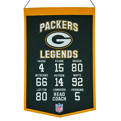 winning,streak,sports,green bay packers,legends,banner,hanging,décor,decoration,poster,print,tapestry,pennant,decoration