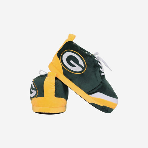 Green Bay Packers Youth Plush Sneaker Slipper, Medium